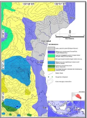 Gambar 10. Peta Geologi Selor – Dawang, Kecamatan Kilmuri, Kabupaten Seram Bagian Timur