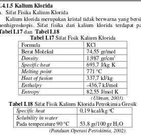 Tabel I.17 dan  Tabel I.18 