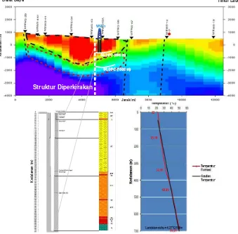 Gambar 5 Grafik Analisis Temperatur Formasi WSL-1 dengan Metode Horner Plot 