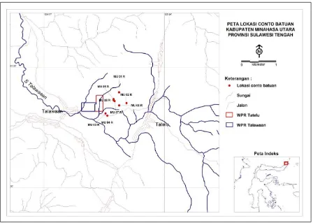 Gambar 5. Peta lokasi penambangan dan pengolahan 