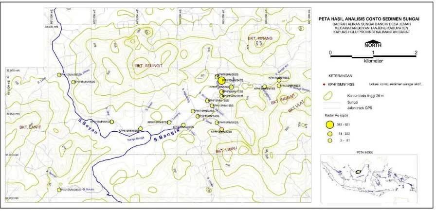 Gambar 4. Peta Ubahan dan Mineralisasi Daerah Penyelidikan 
