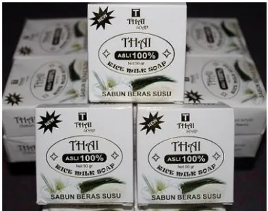 Gambar 2.3 Sabun Beras Susu Thai (Rice Milk Soap)