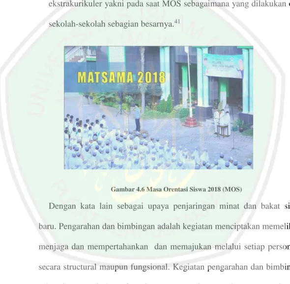 Gambar 4.6 Masa Orentasi Siswa 2018 (MOS) 