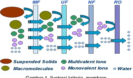 Gambar 1. Ilustrasi kriteria  membran 