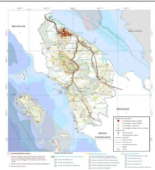 Gambar 3.1. 4. Peta Kawasan Strategis Ranperda RTRW Provinsi Sumatera Utara 