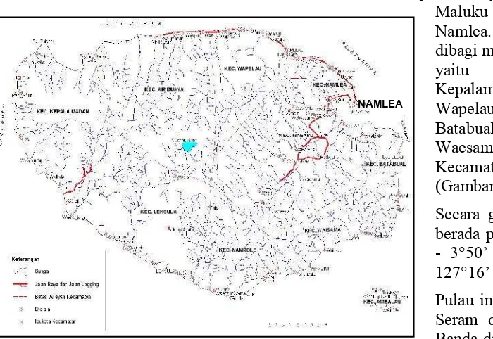 Gambar 1. Peta Wilayah Administrasi Kabupaten Buru