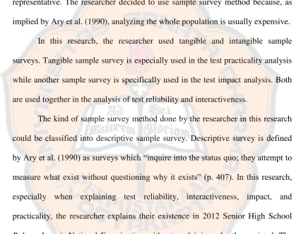 Table 3.1 Implementation of Research Methods in Six Qualities 