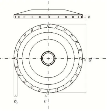 Gambar 4.1 Data-data pada metal-bonded grinding wheel  