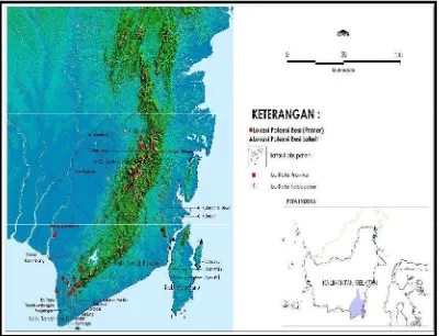 Tabel 2. Komposisi kimia ( %) bijih besi di Kalimantan Selatan.