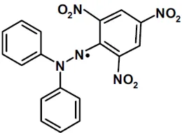 Gambar II.6 Struktur Kimia DPPH Radikal (1,1-Diphenyl-2-picrylhydrazyl) 