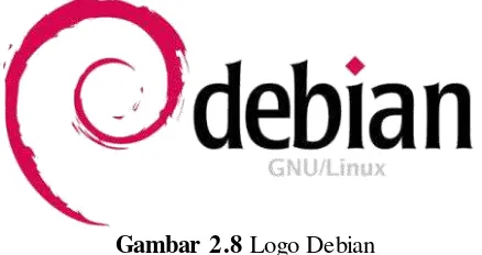 Gambar 2.8 Logo Debian 