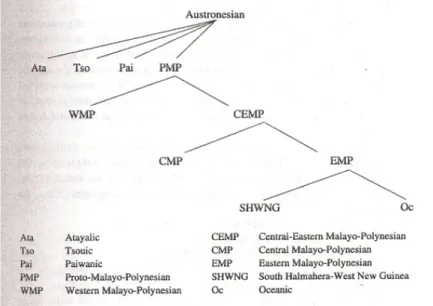 Abb. 3: Kategorisierung der Austronesischen Sprachgruppen 