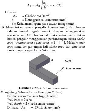 Gambar 2.22  Gate dan runner area 