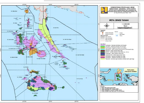 Gambar 4.6 : Peta Jenis Tanah Kab. Halmahera Selatan