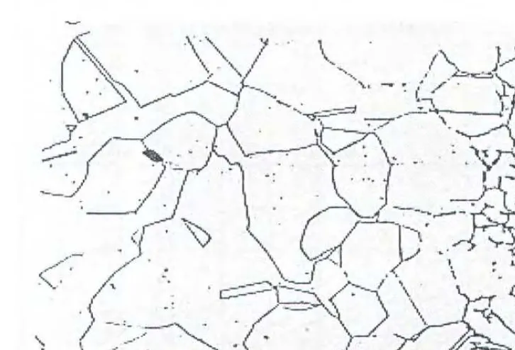 Gambar 2.5. Mikrostruktur batas daerah pengaruh panas (HAZ) dan logam lasan 