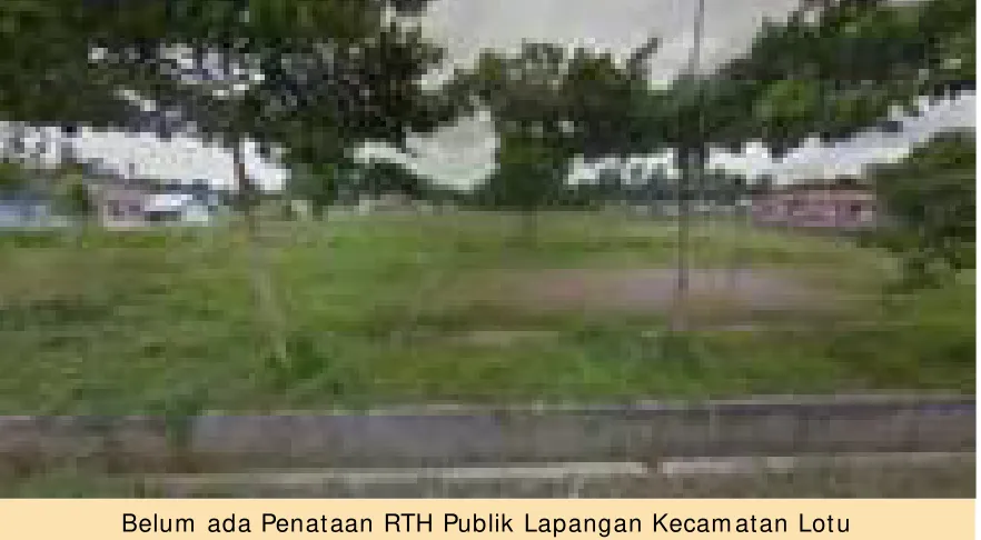 Gambar 7.2. 2. Kondisi Penataan RTH Publik Kecamatan Lotu 