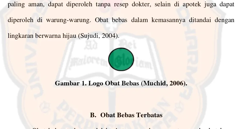 Gambar 1. Logo Obat Bebas (Muchid, 2006).