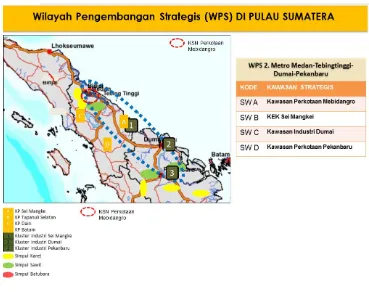Gambar 2.4 Konsep Wilayah Pengembangan Strategis Metro Medan – Tebing Tinggi – Dumai – Pekanbaru 