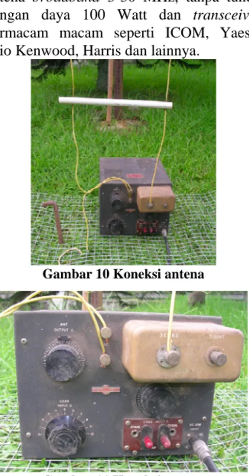 Gambar 10 Koneksi antena 