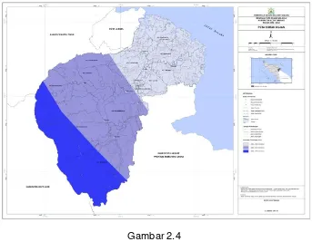 Gambar 2.4 Peta Curah Hujan Kabupaten Aceh Tamiang 