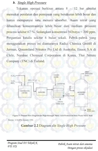 Gambar 2.2 Diagram alir Single High Pressure 