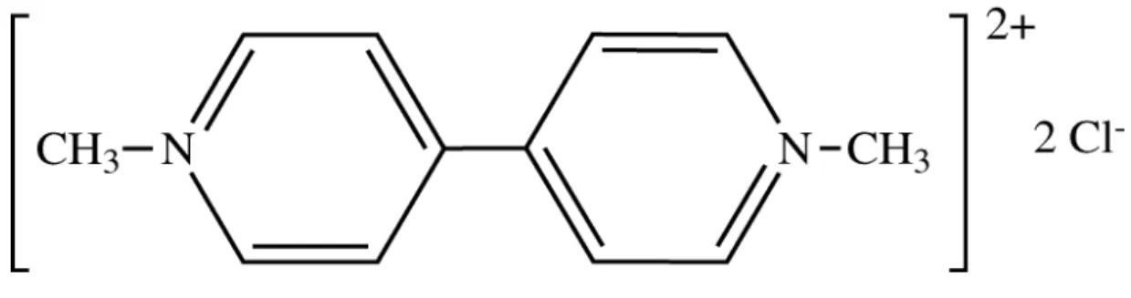 Gambar 1. Struktur kimia Paraquat 