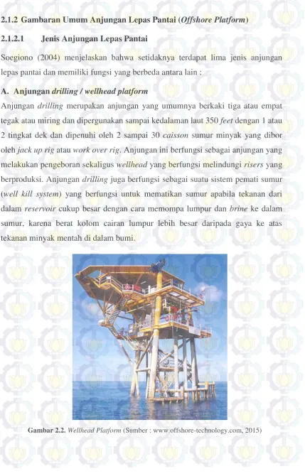 Gambar 2.2. Wellhead Platform (Sumber : www.offshore-technology.com, 2015) 
