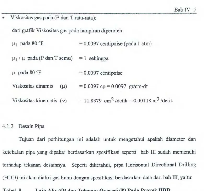 Tabel  9.  Laju Alir (Q) dan Tekanao Operasi  (P)  Pada Proyek HDD 