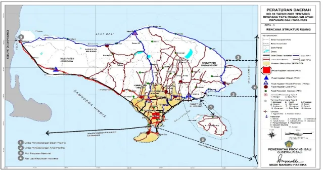 Gambar 3. 3 Rencana Struktur Ruang Wilayah Provinsi Bali 