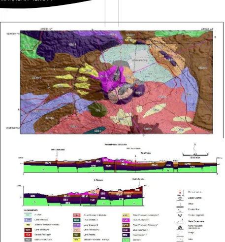Gambar 3. Peta Geologi Daerah Panas Bumi Candi Umbul-Telomoyo(Tim Survei Terpadu Panas Bumi, PSDG, 2010)
