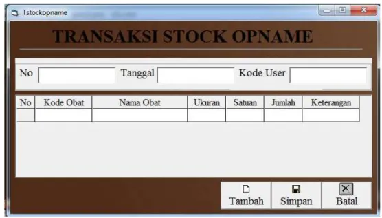Gambar 8. Transaksi Stock Opname 
