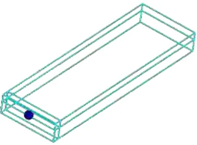 Gambar 4.9  Permodelan wave tank pada Flow-3D 