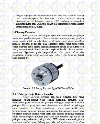 Gambar 2.8  Rotary Encoder Type E40H-A-360-24 