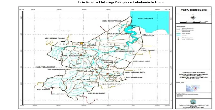 Gambar 2.6 Peta Kondisi Hidrologi Kabupaten Labuhanbatu Utara 