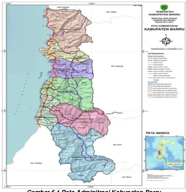 Gambar 6.1 Peta Adminitrasi Kabupaten Barru 