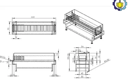 Gambar 4.1 Desain Rancang Zona Continuous Furnace