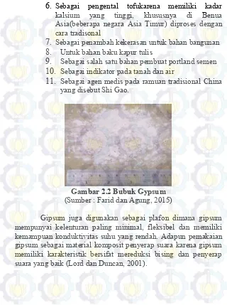 Gambar 2.2 Bubuk Gypsum 