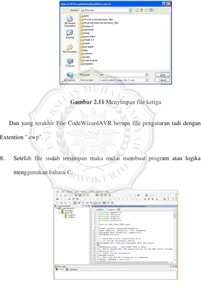 Gambar 2.11 Menyimpan file ketiga 