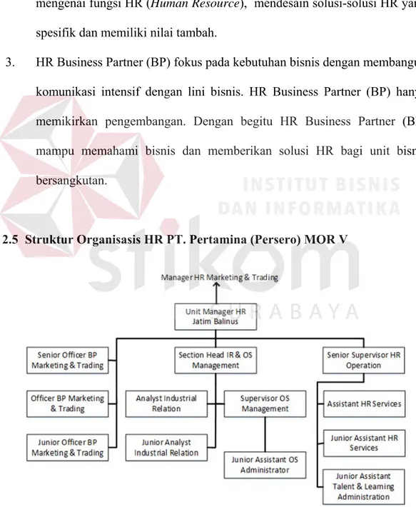 Gambar 2.3 Struktur Organisasi Fungsi HR 