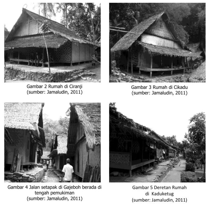Gambar 5 Deretan Rumah   di  Kaduketug  (sumber: Jamaludin, 2011) Gambar 4 Jalan setapak di Gajeboh berada di 