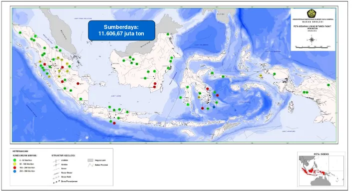 Gambar 2.6. Sumberdaya Bitumen Padat Indonesia Status 2014. 