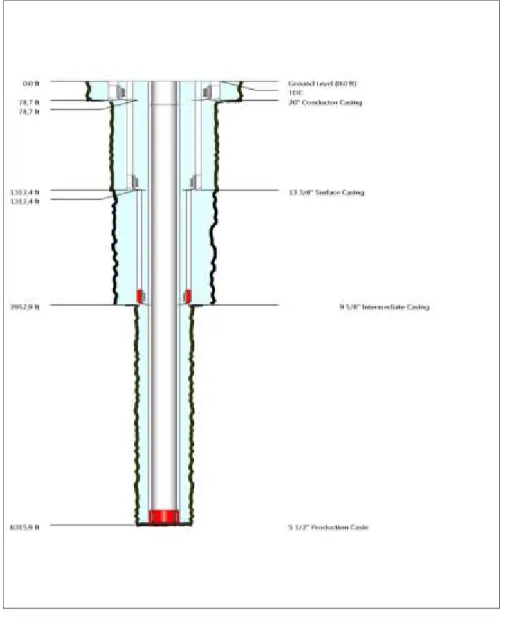 Gambar 1. Wel Schematic Sumur NP 03-X 