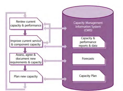 Gambar 4.4 Proses Manajemen kapasitas (Crown,2007) 