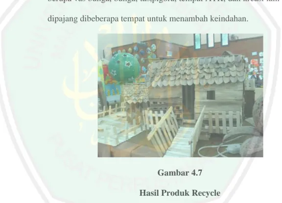 Gambar 4.7  Hasil Produk Recycle 