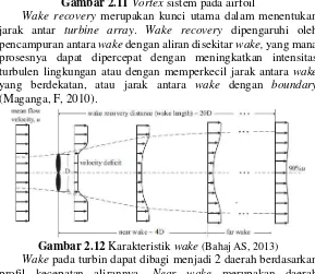 Gambar 2.11 Vortex sistem pada airfoil 
