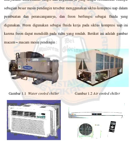 Gambar 1.1  Water cooled chiller 