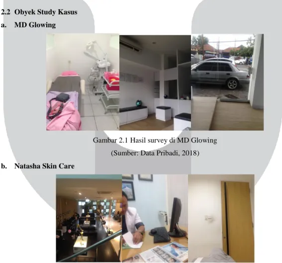 Gambar 2.1 Hasil survey di MD Glowing  (Sumber: Data Pribadi, 2018)  b.  Natasha Skin Care  