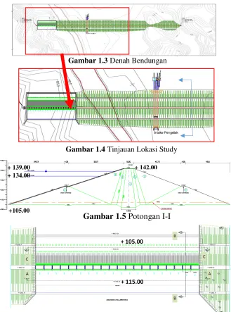 Gambar 1.3 Denah Bendungan 