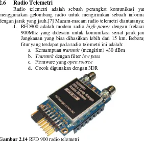 Gambar 2.14 RFD 900 radio telemetri 