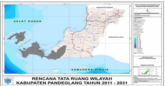 Gambar 4.4 Peta Kepadatan Penduduk di Kabupaten Pandeglang 